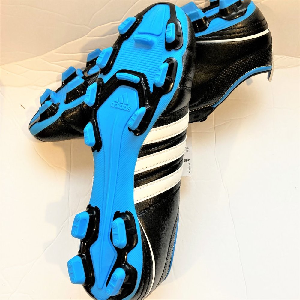 Adidas Shoes NWT Cleats AdiNova IV TRX RARE Retro G40633 Black Blue Men 8 Retro - Picture 3 of 5